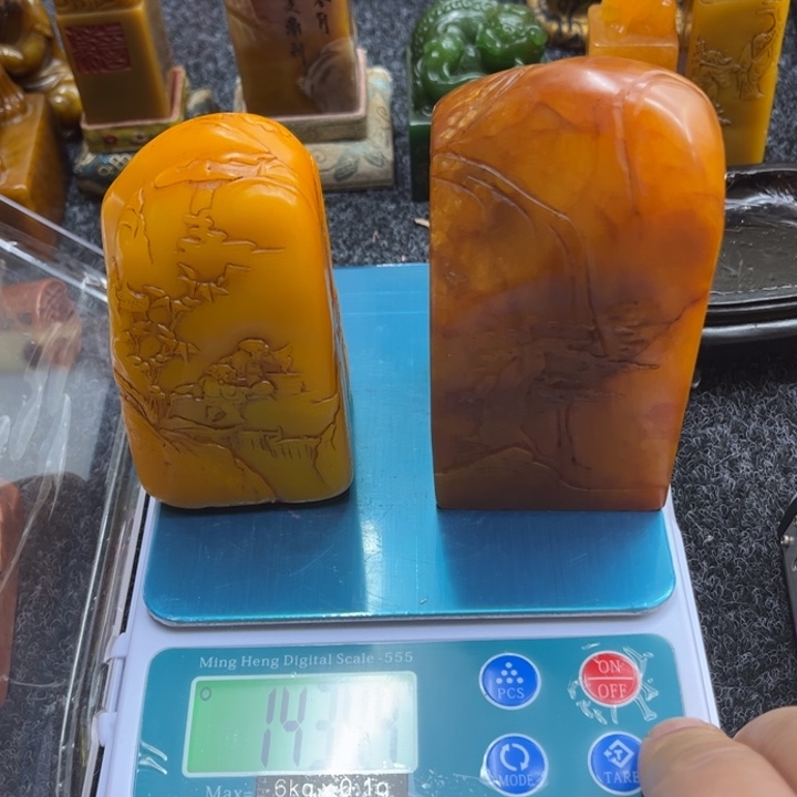 清***月印石寿山石88888888888