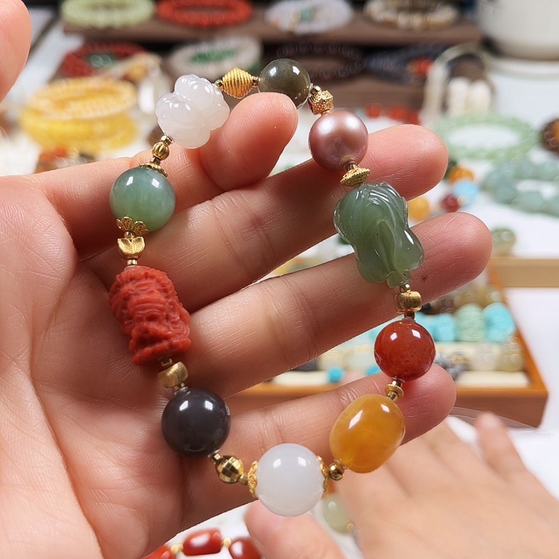 和田玉未镶嵌手链