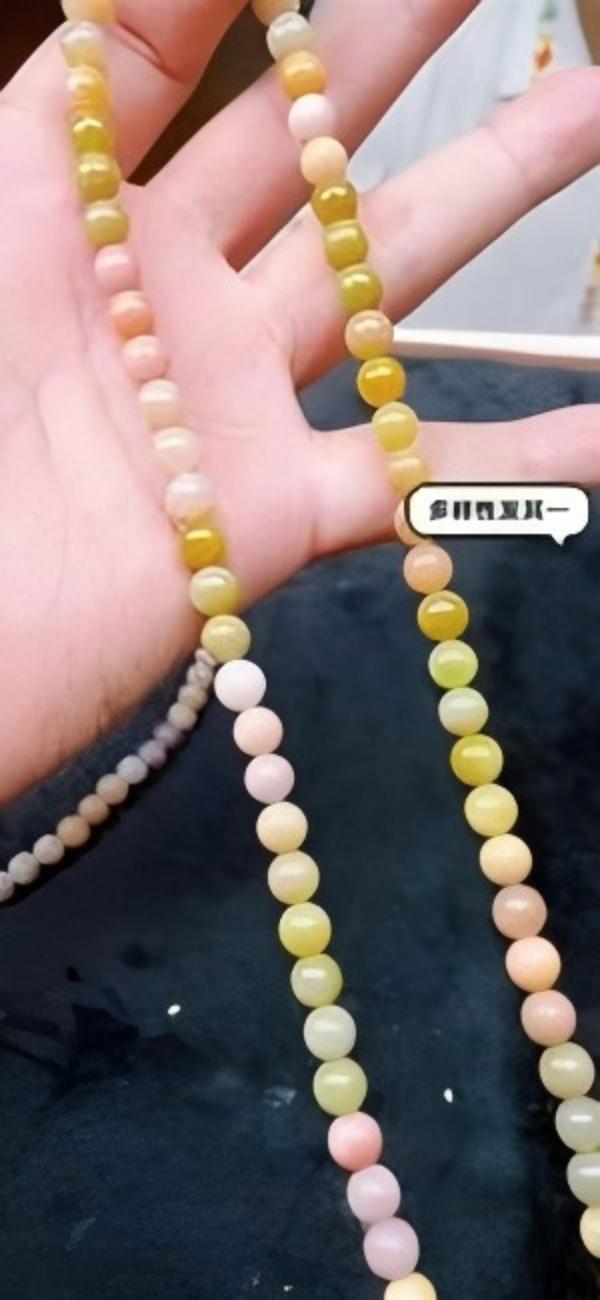 83825T03-3A56-盐源玛瑙项链-约68颗-7mm -多样性/发一件