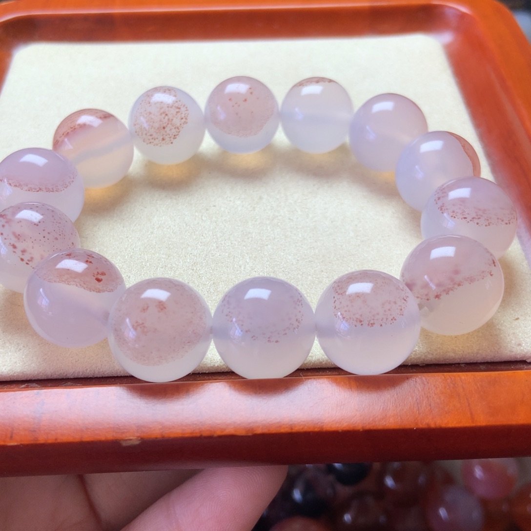 未镶嵌手串玛瑙/玉髓紫罗兰紫冰沙 象形