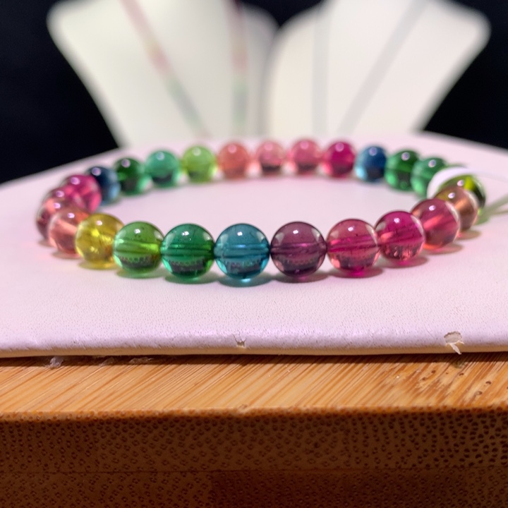 双色碧玺手链未镶嵌