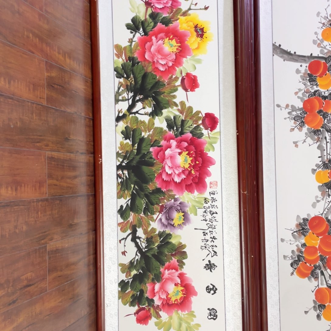 国画带框尺寸48*163厘米