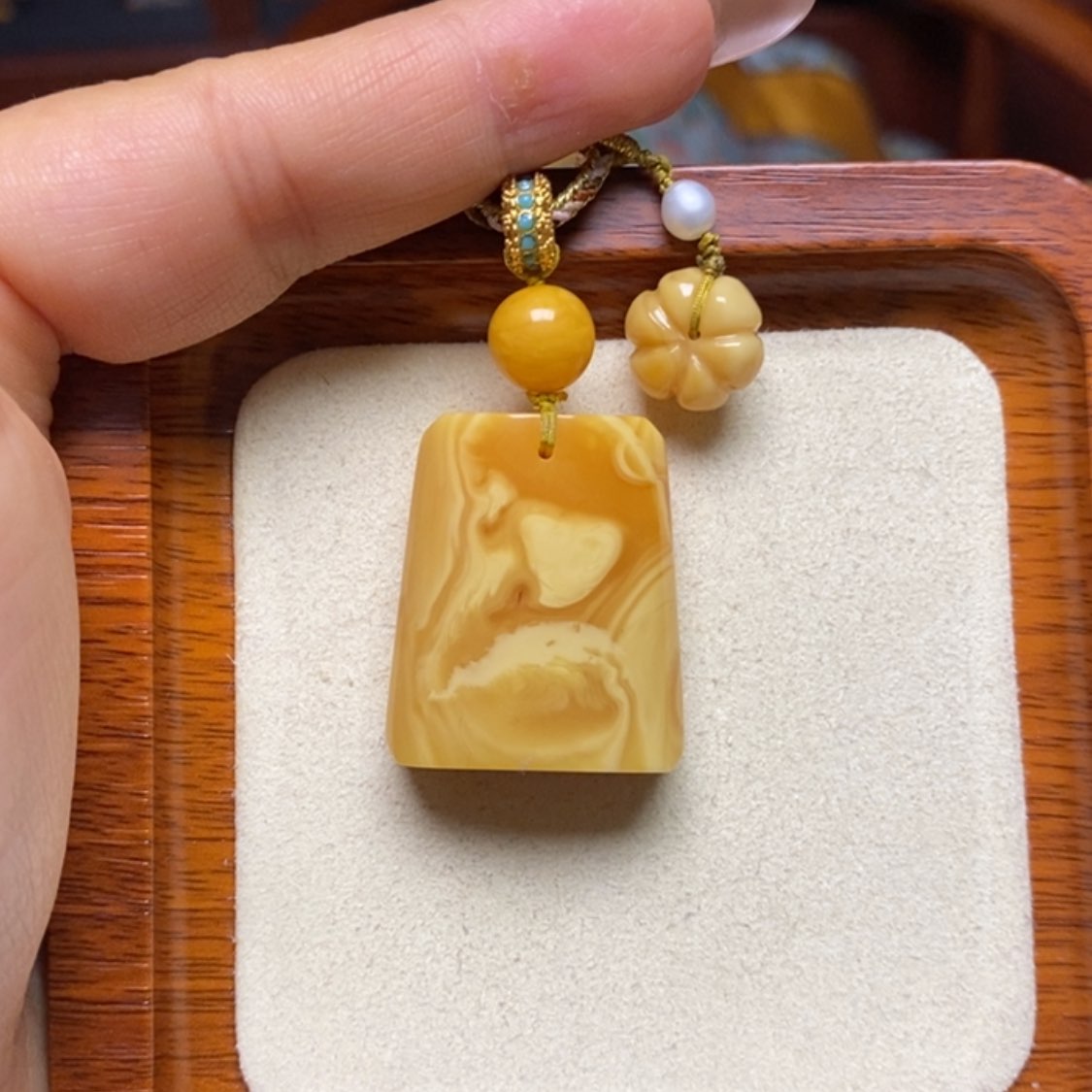 【闪购商品】蜜蜡颈饰未镶嵌吊坠