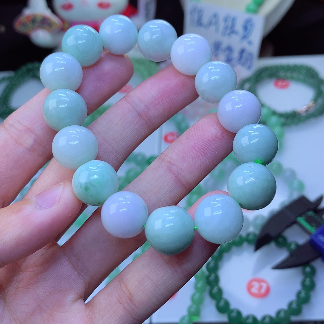 翡翠毛衣链未镶嵌