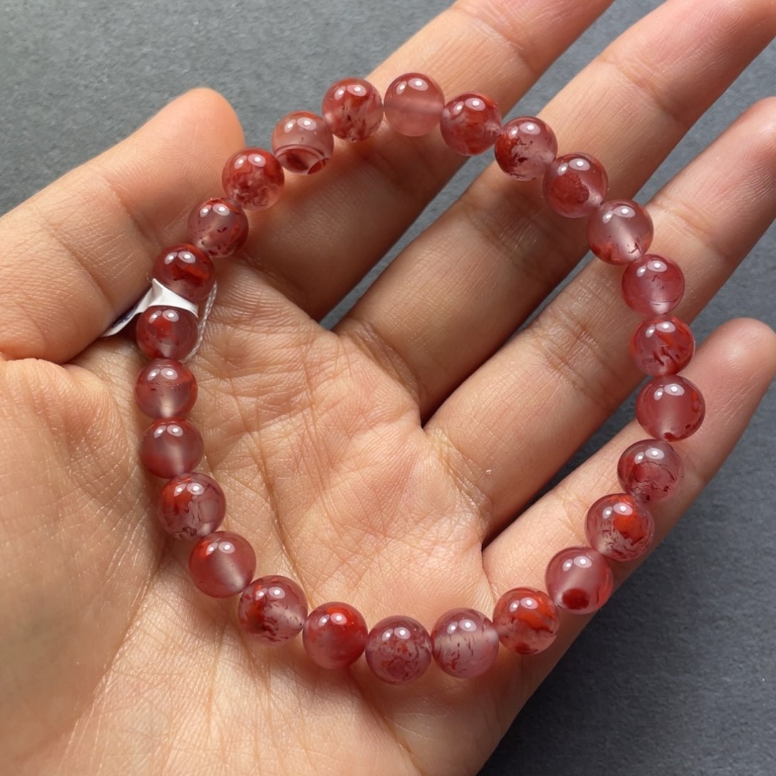 南红玛瑙配饰未镶嵌7.6mm