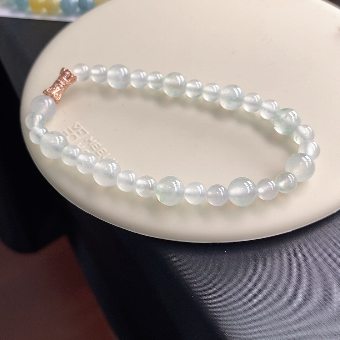 翡翠未镶嵌手链卡5-7