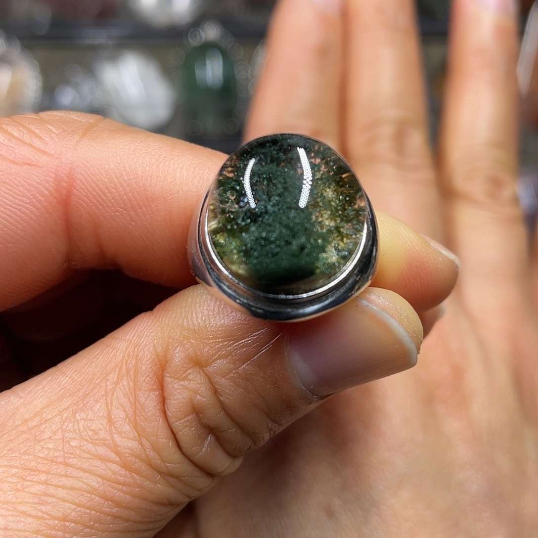 【闪购商品】水晶珠宝半成品银S925镶嵌戒指