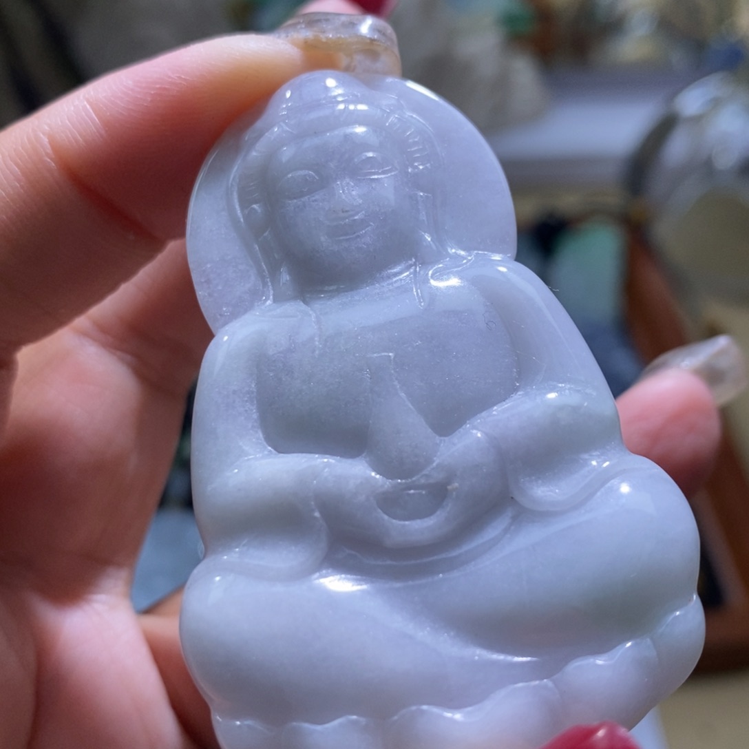 【闪购商品】翡翠颈饰未镶嵌观音
