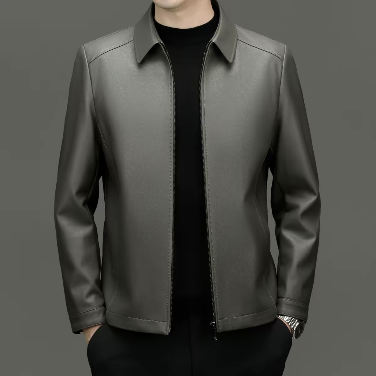 【M】春秋季25年新款男士时尚经典夹克（立翻领）2025-H