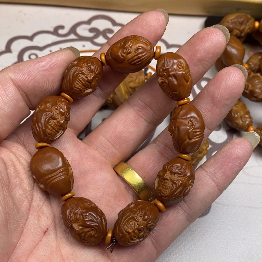 橄榄核手串/手链橄榄核橄榄核雕刻强