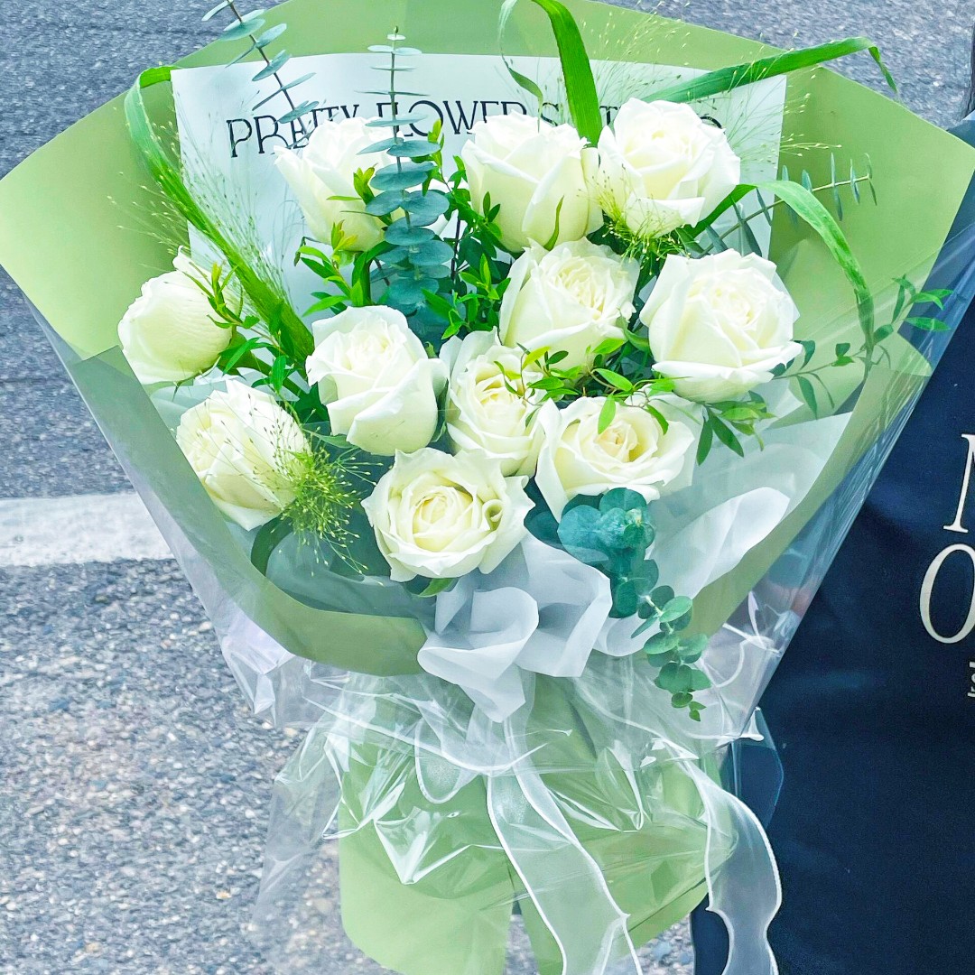 【白月光ღ】11朵白玫瑰·送爱人朋友生日鲜花·礼物推荐·外卖上门到家