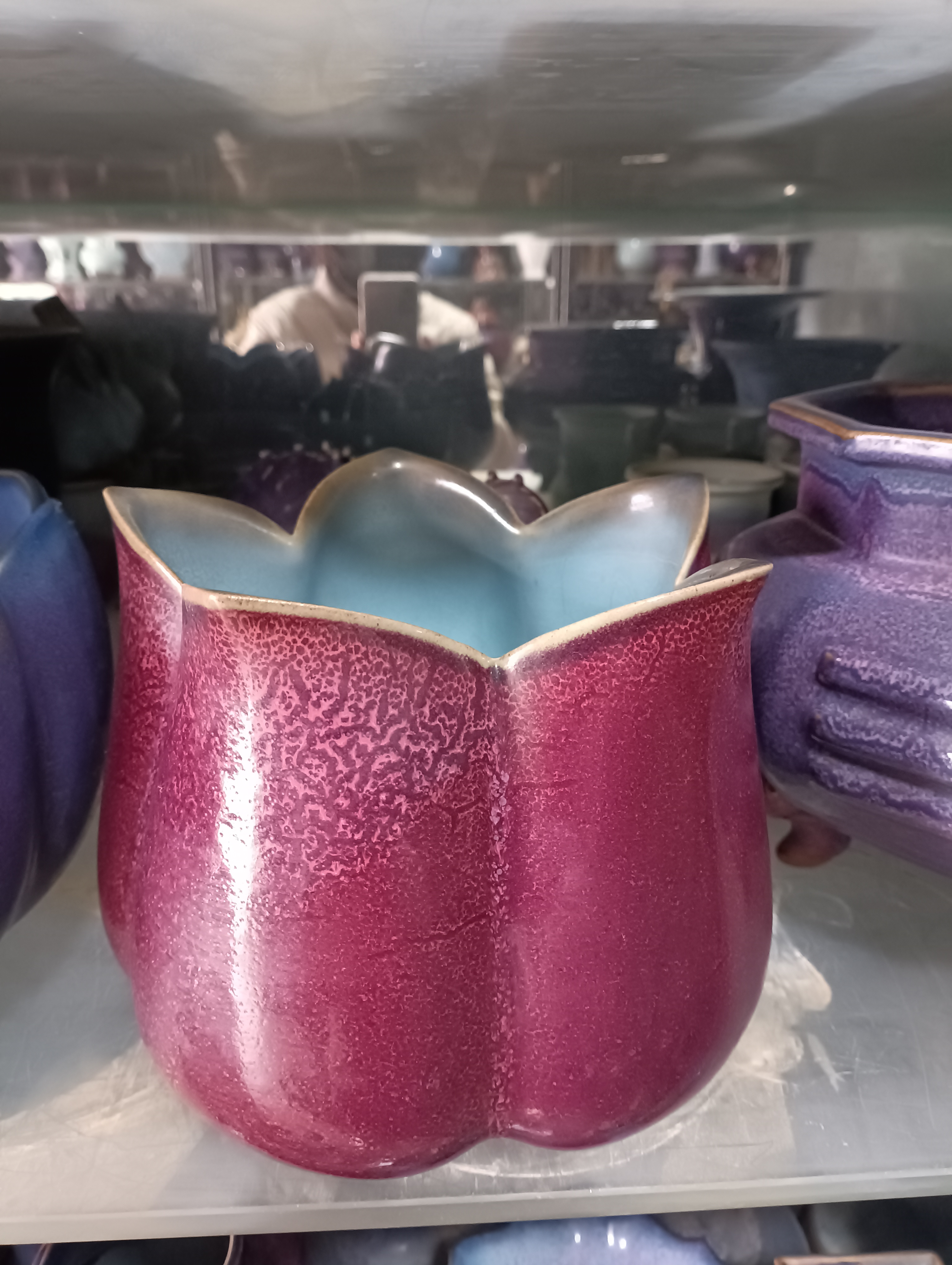 精美钧官窑荷口钵