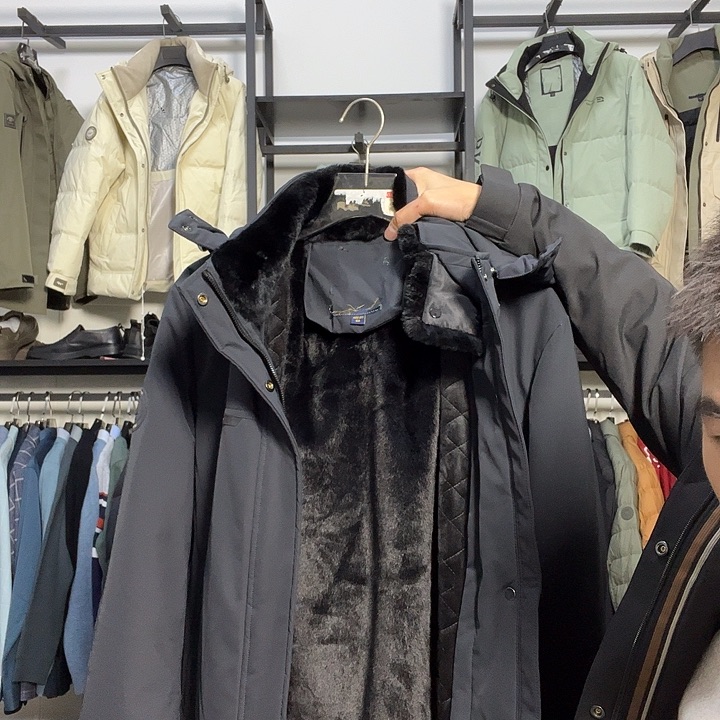 帽子可脱鸭兔毛领175码