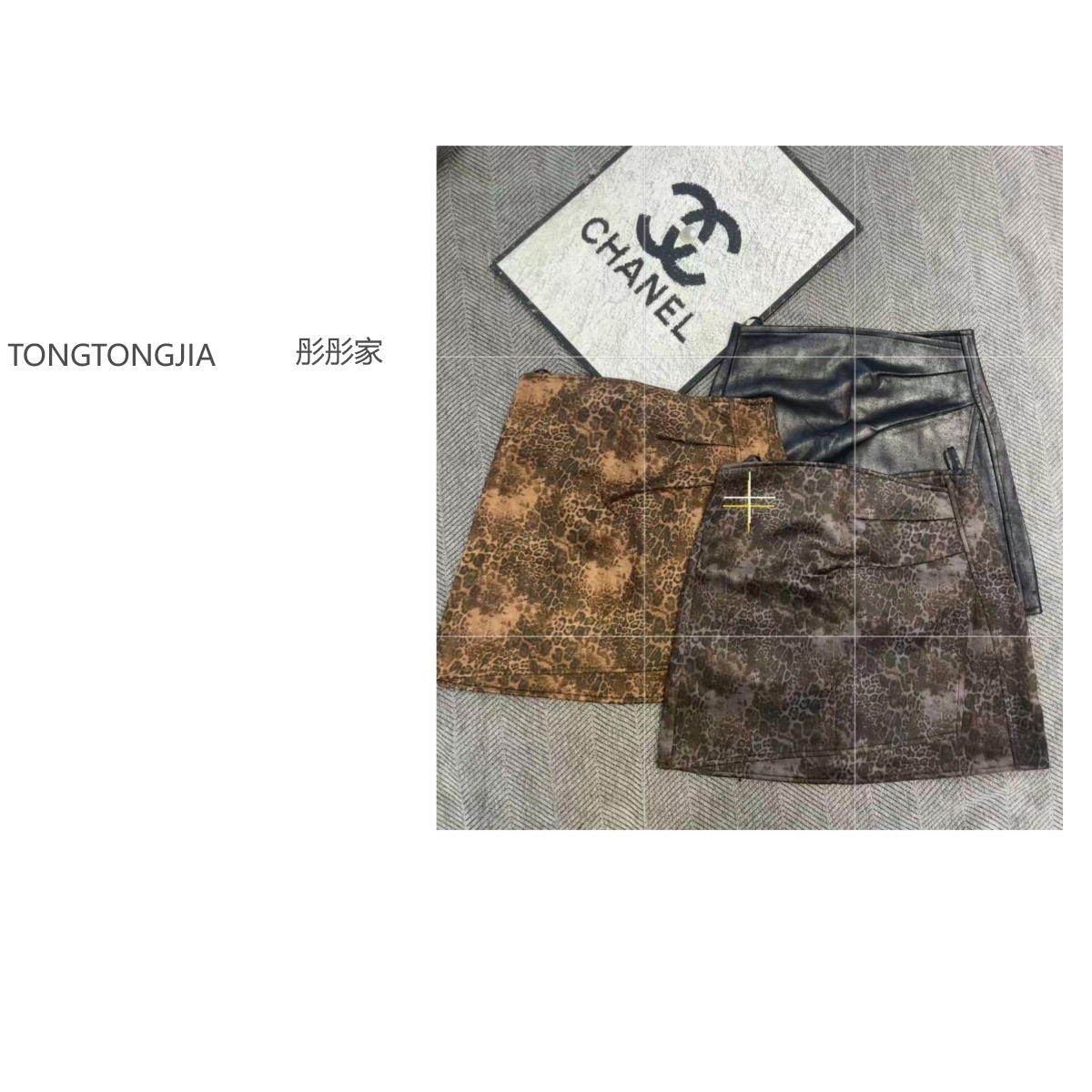 【TONGTONGJIA】2025秋季新款设计感美式拉链豹纹短裙