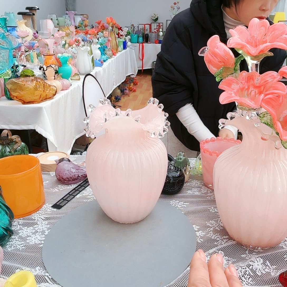 福利不退不换琉璃花瓶艺术品