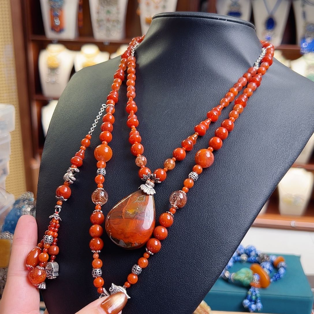 玛瑙未镶嵌颈饰国风