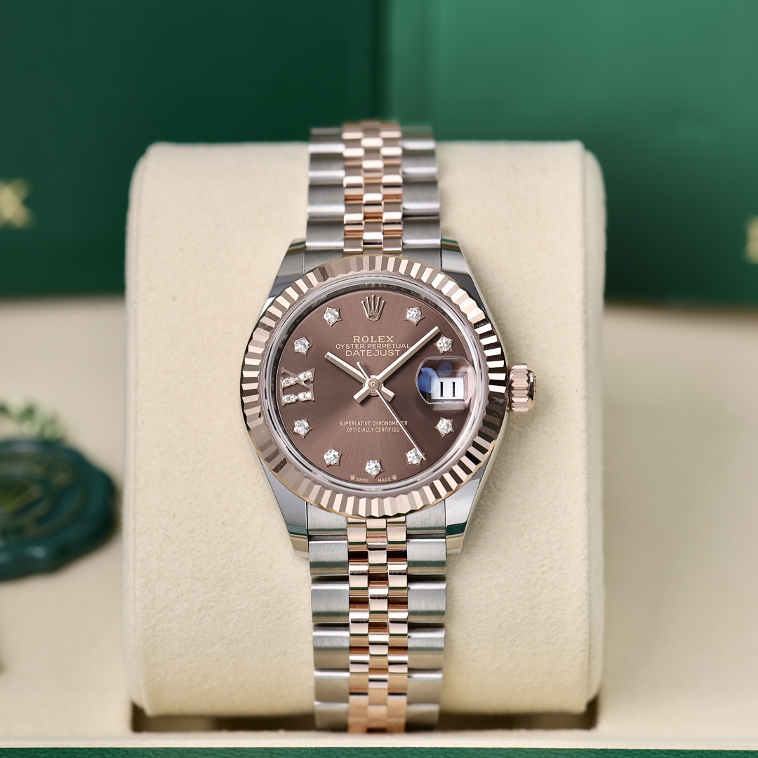 99新 Rolex/劳力士 279171咖啡盘 五珠链 28mm 2025年12月保卡