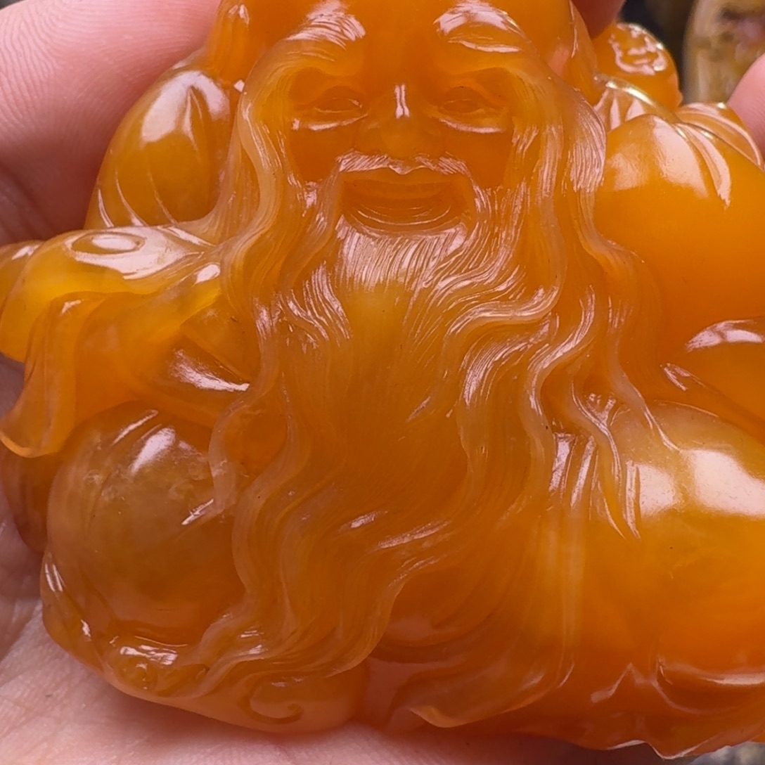 程***泓田黄石手工艺作品 巧色巧雕 