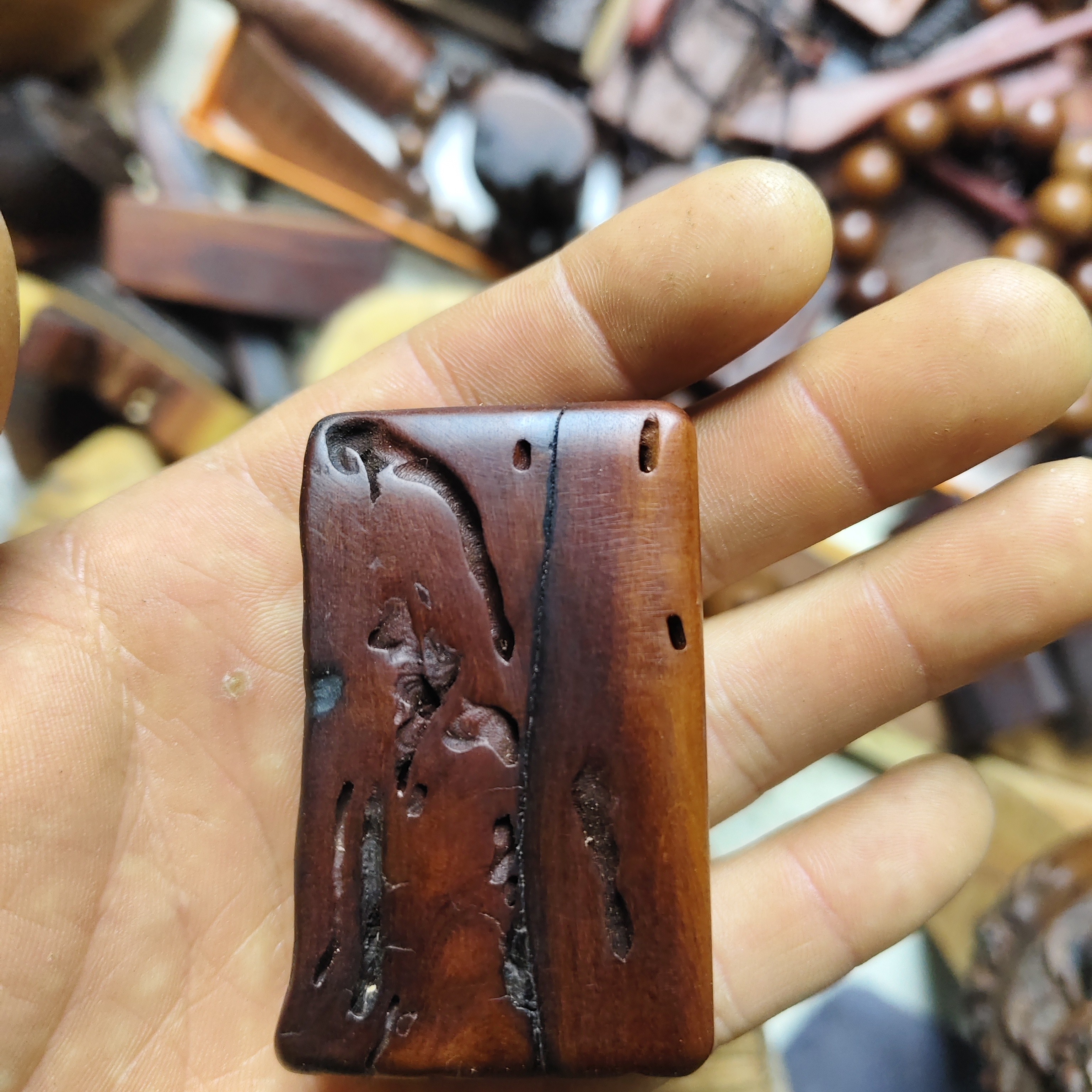 雷击枣木摆件桌面家具