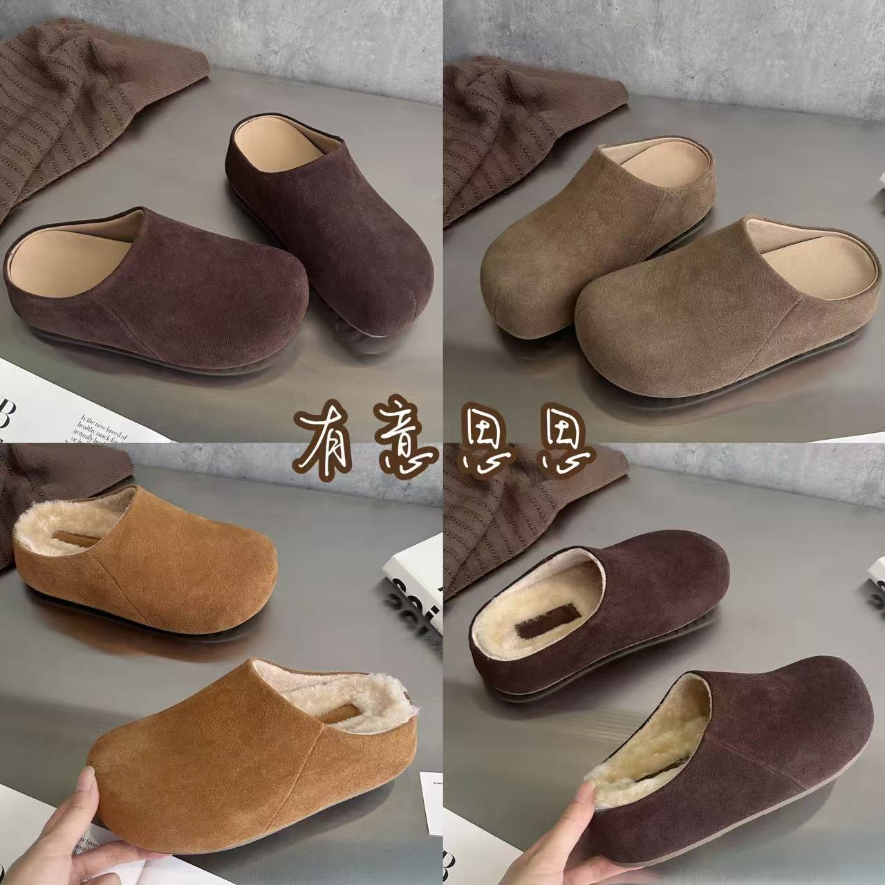 《宝儿自留》“老钱风”头层牛皮透气勃肯鞋女款