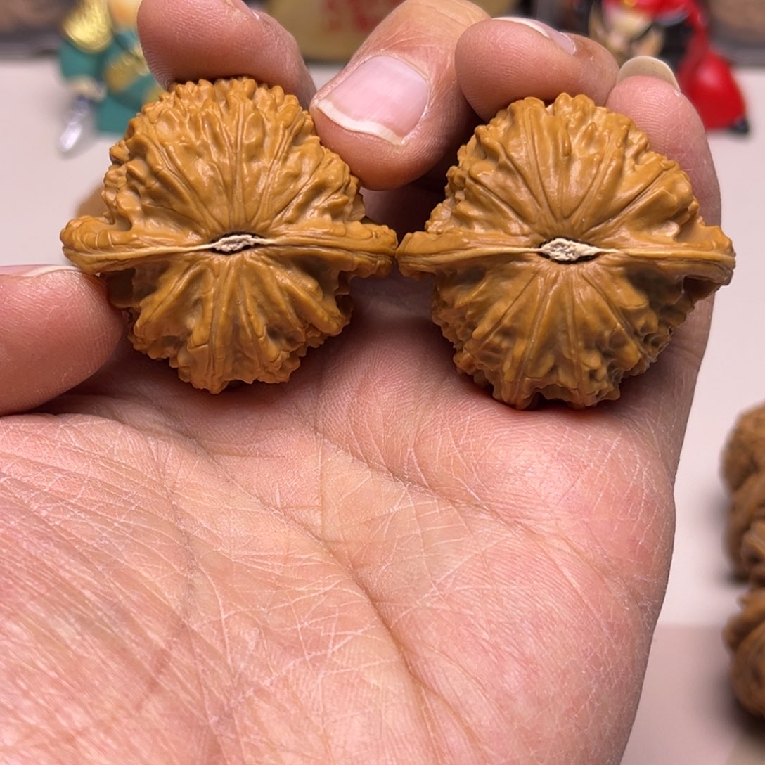 斜***•吊坠文玩核桃白狮子