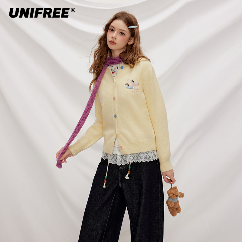 【云c专属】unifree马卡龙针织衫U253N592B1B1