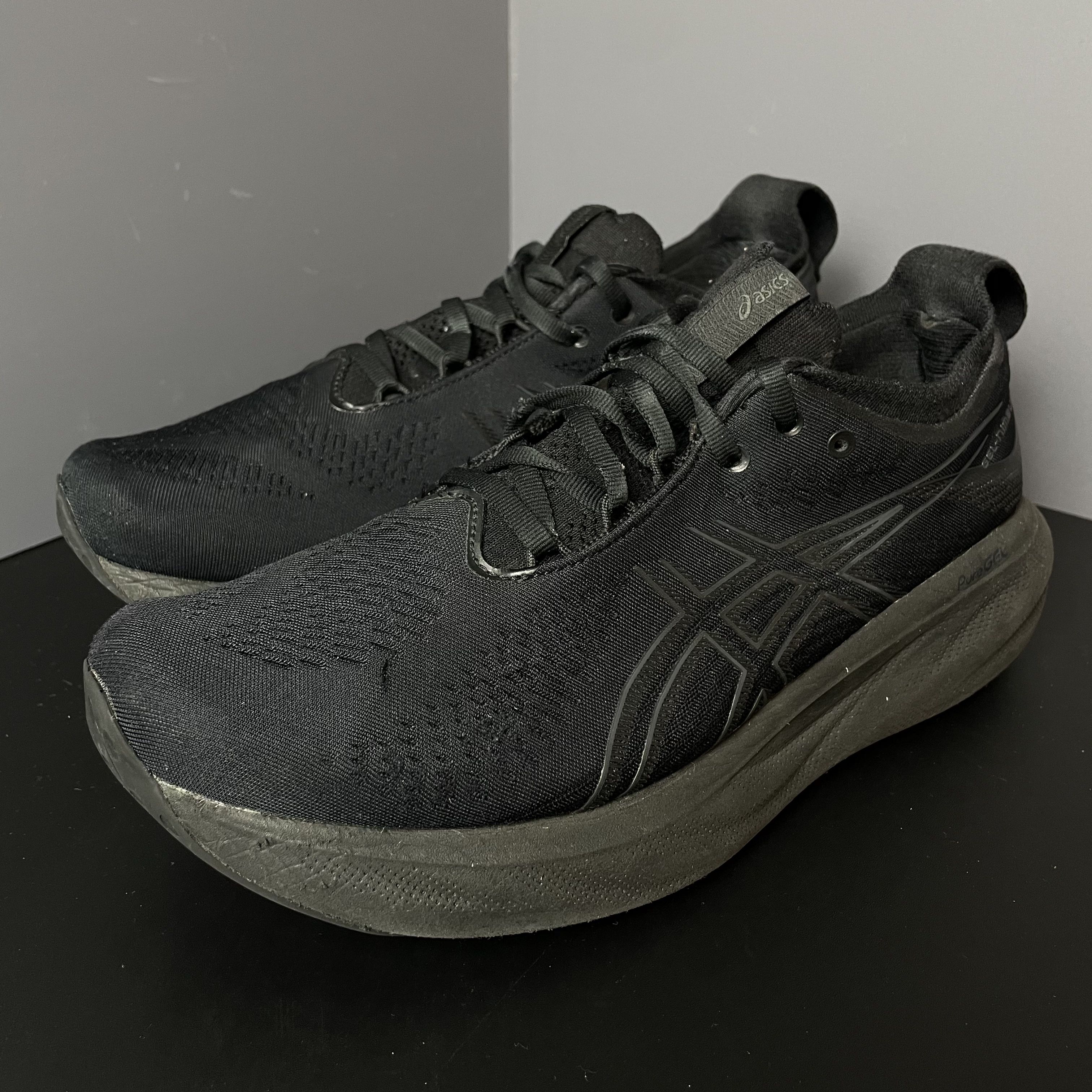 95新 maje 44码 Gel-Nimbus 25 跑鞋 休闲鞋 曜石黑 无盒