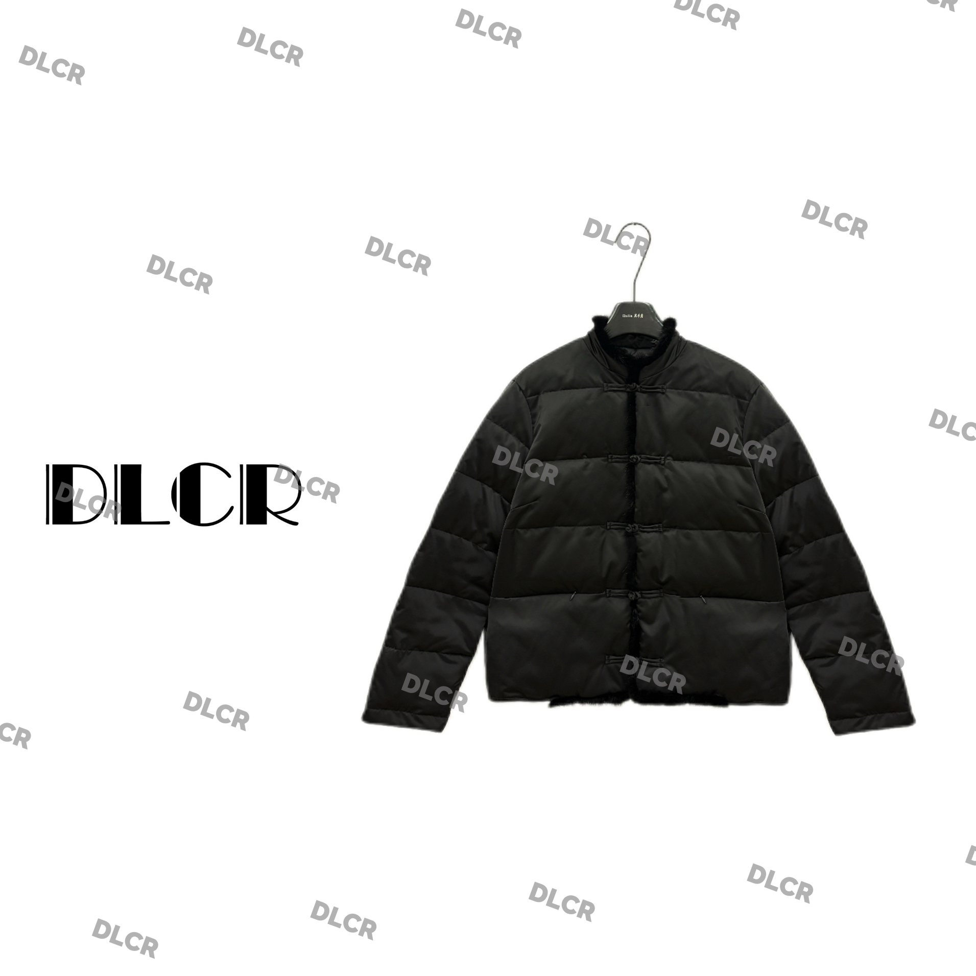 DLCR【大琳】冬季新款90白鹅绒时尚百搭毛领新中式保暖鹅绒服