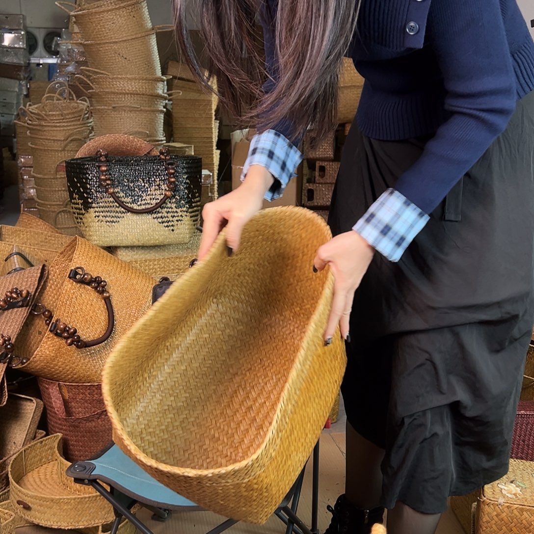 草编草编包/草编收纳盒带瑕疵