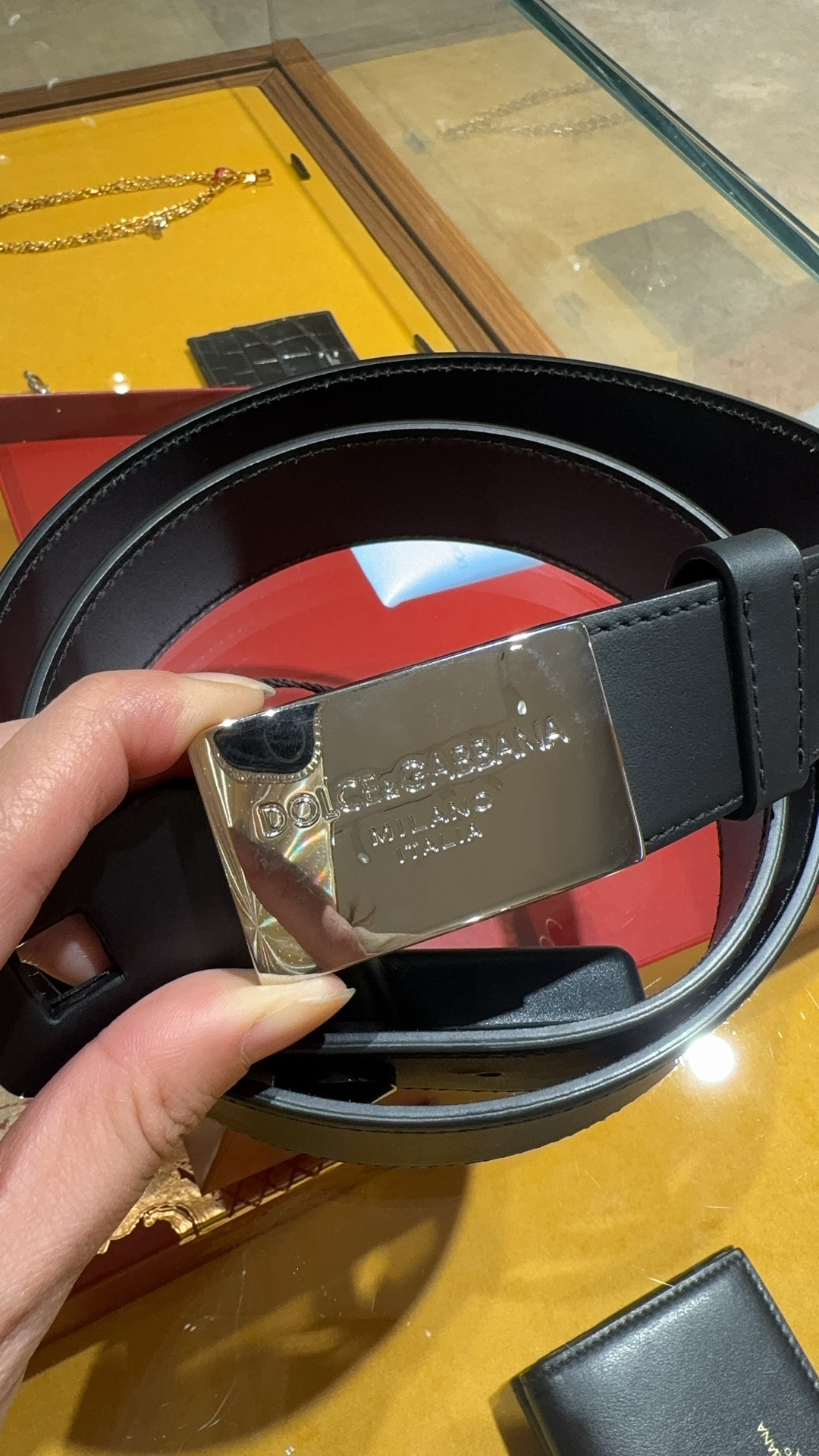 奥莱【珊珊意大利】D......G 男士皮带