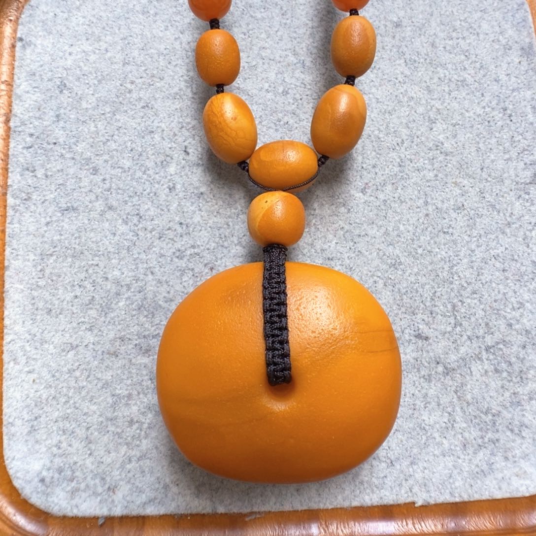 蜜蜡项链未镶嵌蜜蜡吊坠