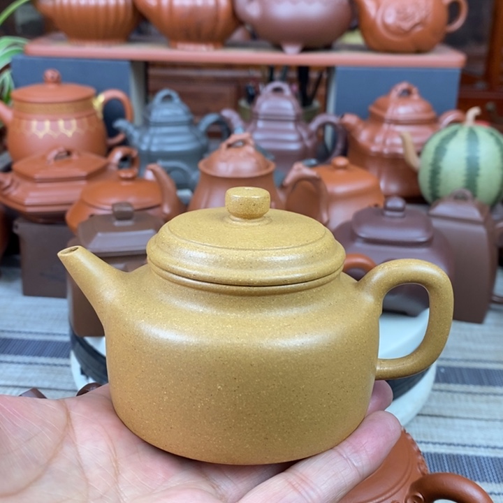紫砂茶壶全手工剑流德钟180cc原矿黄金段特价