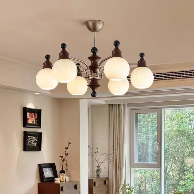 中古风客厅吊灯新中式大厅客厅主灯美式复古南洋风家用