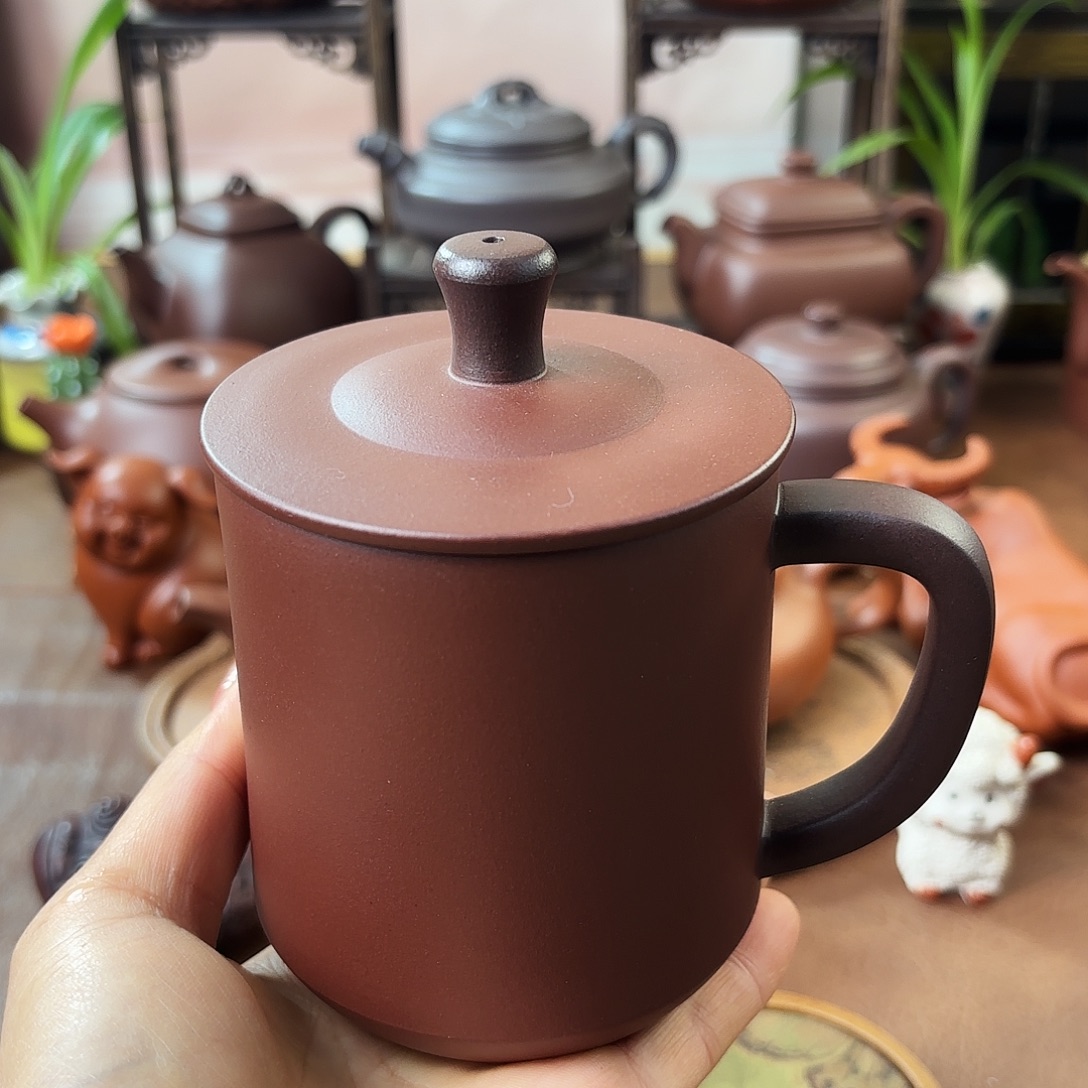 紫砂茶壶紫砂盖杯大容量