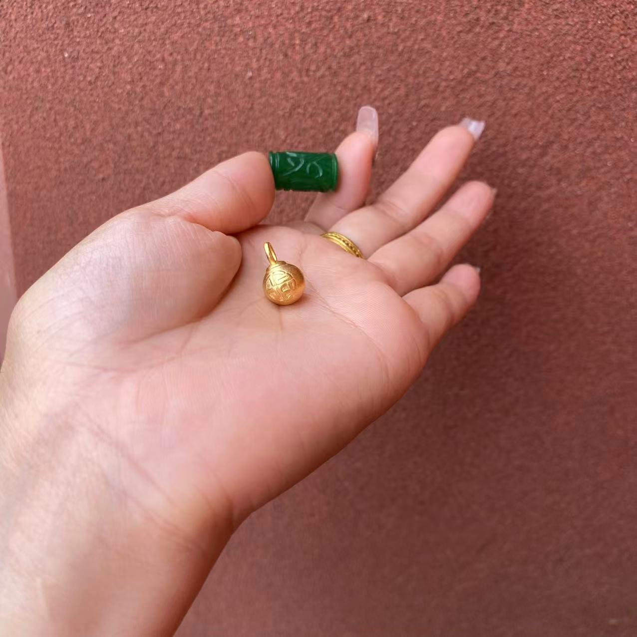 317福字吊坠-玛瑙珠多样发一