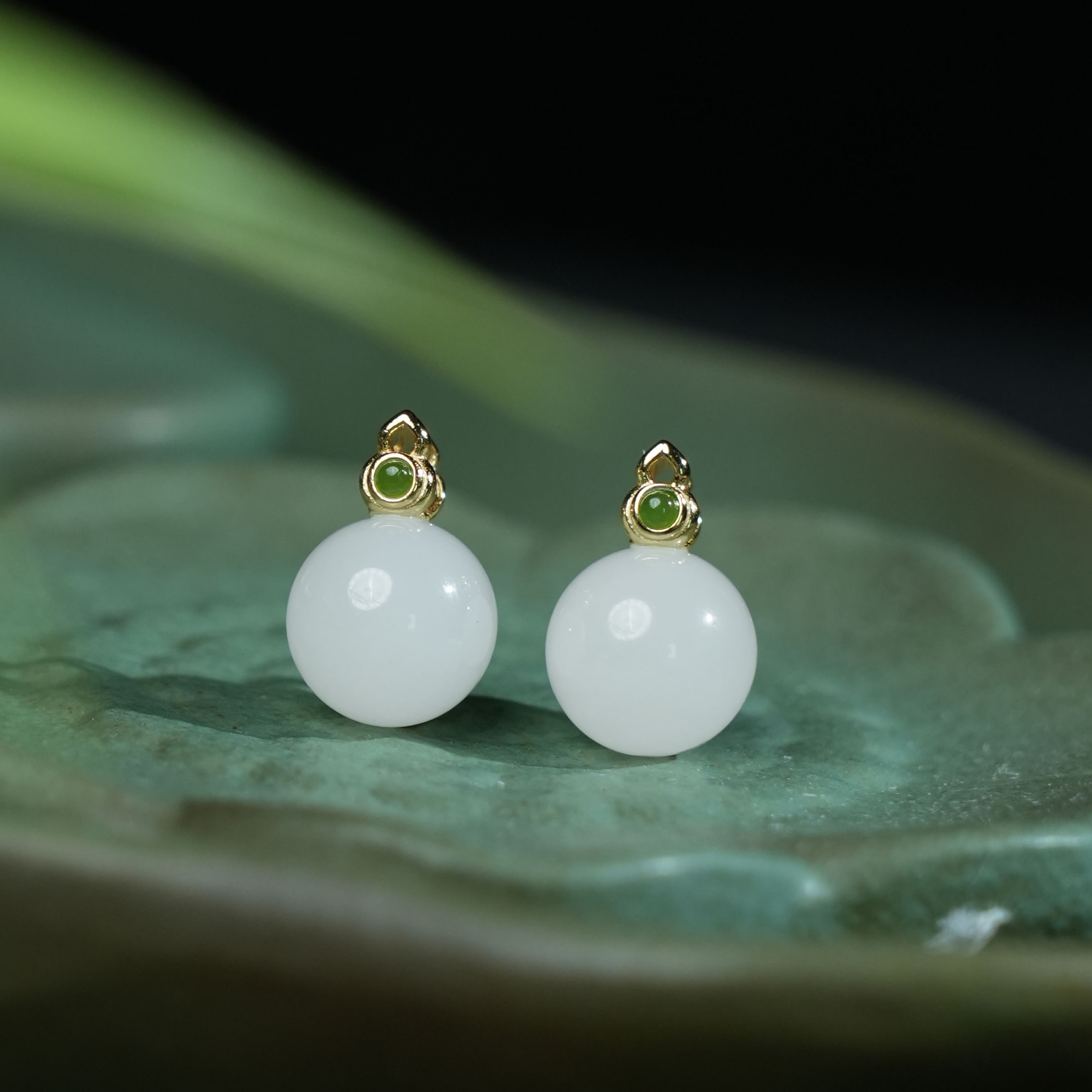 V姐|心选|和田玉白玉圆珠吊坠 11.5mm-ZHY12610