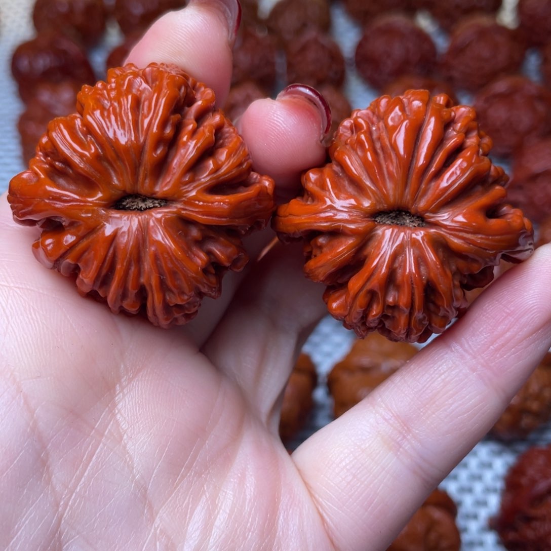 桃核吊坠文玩核桃 手把件 四座楼 41