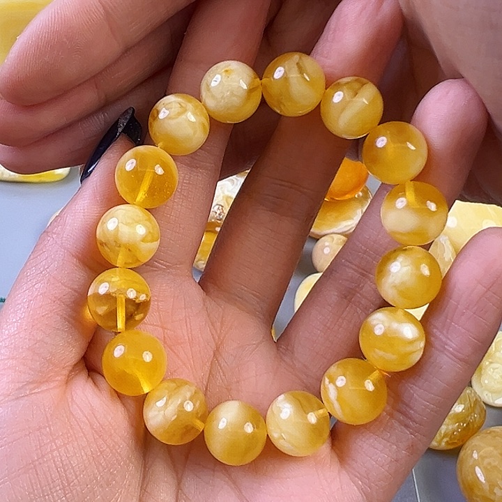 蜜蜡颈饰未镶嵌蜜蜡