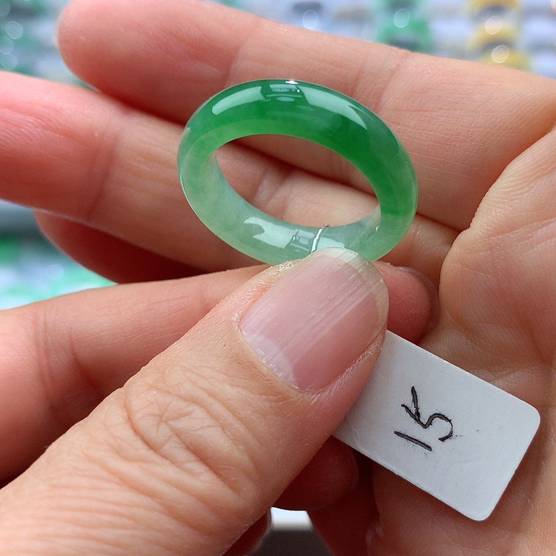 翡翠戒指未镶嵌15号