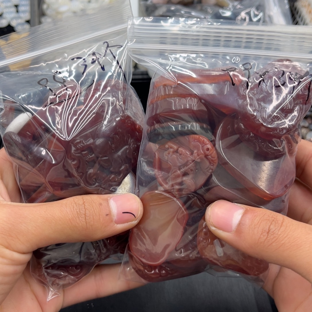 放***开玛瑙/玉髓合金颈饰