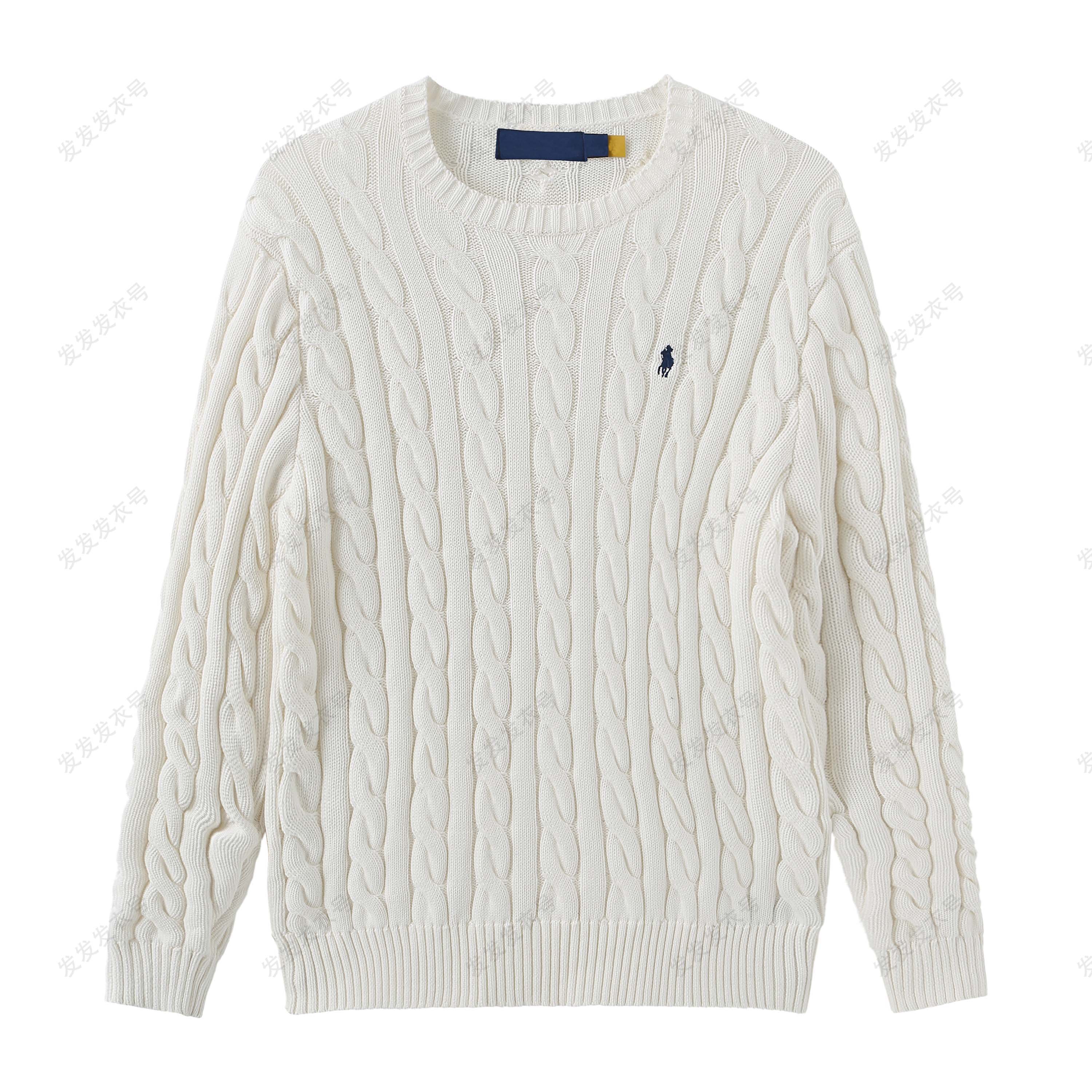 【铭总】小马绞花圆领长袖针织衫百搭麻花毛衣老钱风 JHC-221