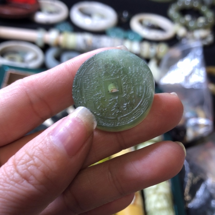 岫玉未镶嵌岫玉戒圈