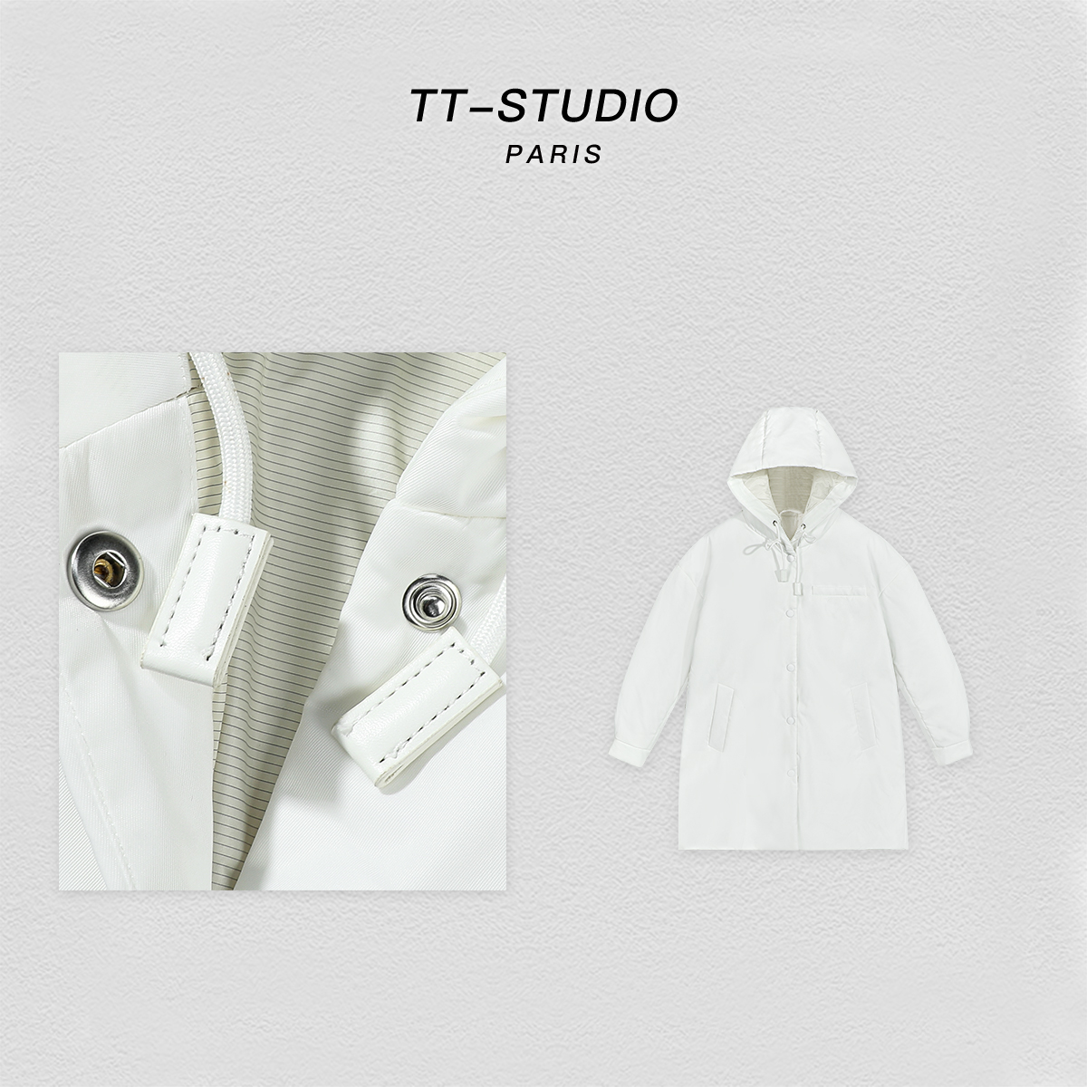 TT【大三角】款高级感时尚洋气男女同款潮牌设计感棉服LG-23-132