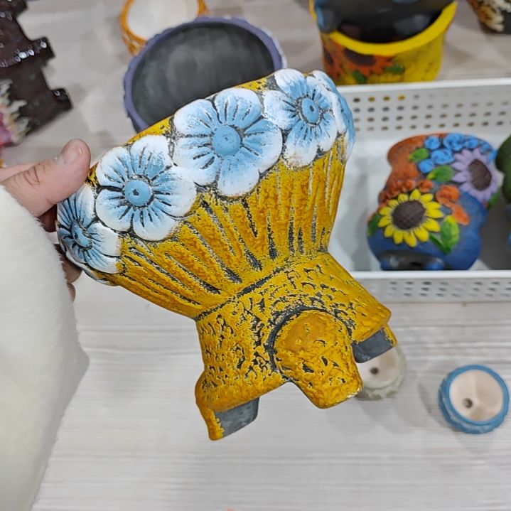 红陶吸水透气的白陶花盆凑满12发货