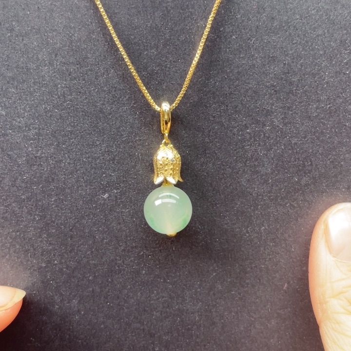 石英质玉吊坠(赠链)合金