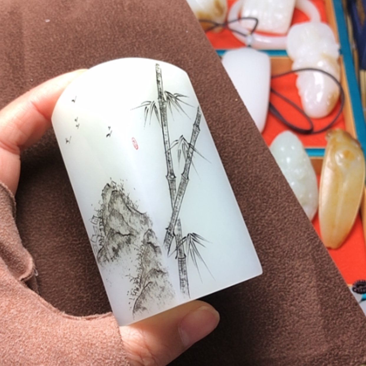 【闪购商品】和田玉挂件未镶嵌猫*