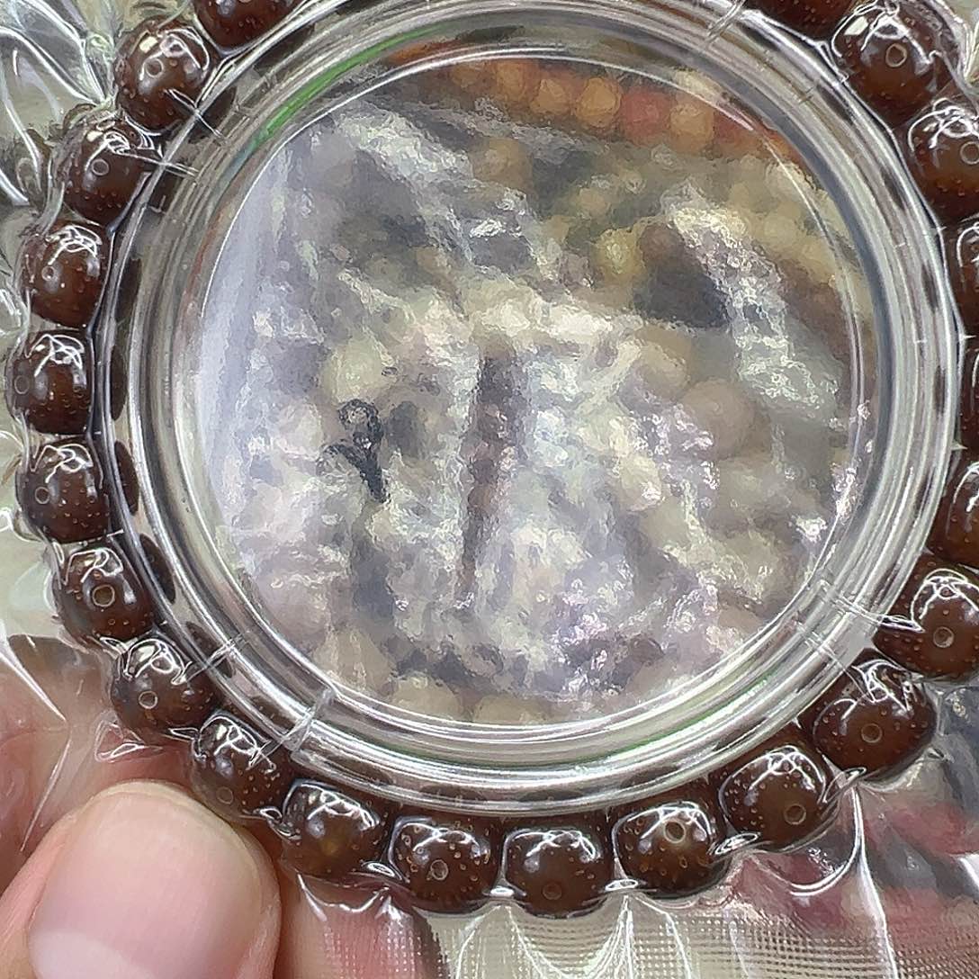 手串星月菩提20尽头粉冰星月菩提单圈0.9