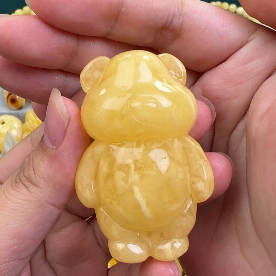 未镶嵌琥珀手链熊