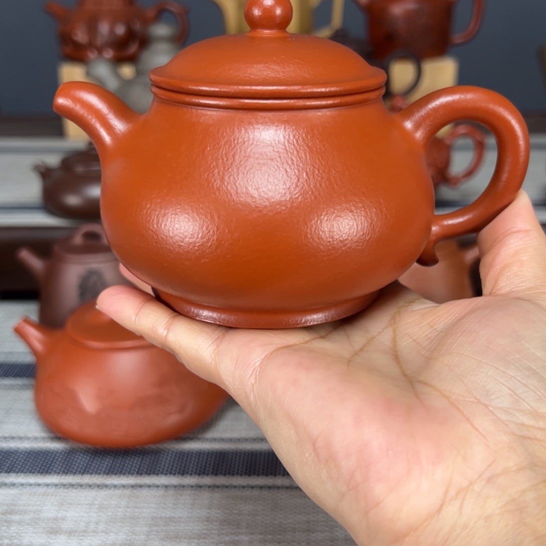 茶壶紫砂荣*阁潘壶朱泥300毫升
