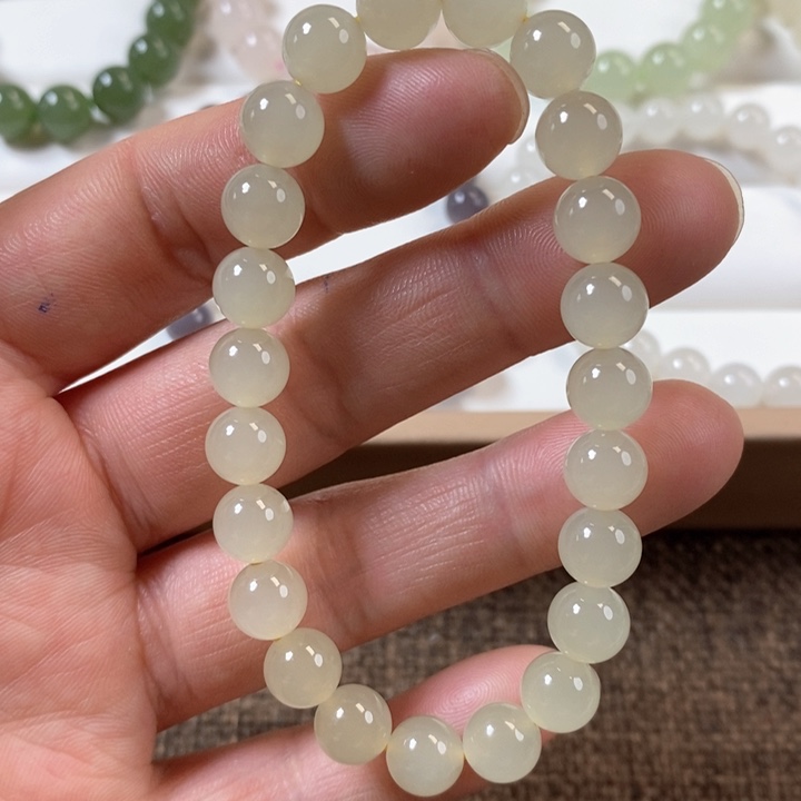 和田玉手串未镶嵌